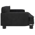 SOFA DLA DZIECI CZARNA 70X45X30CM AKSAMIT