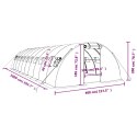 SZKLARNIA ZE STALOWĄ RAMĄ ZIELONA 40M² 10X4X2M