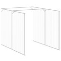 BUDA DLA PSA Z WYBIEGIEM ANTRACYTOWA 165X863X181CM STAL