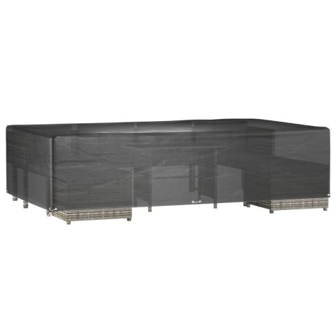 POKROWCE NA MEBLE OGRODOWE 2 SZT. 12 OCZEK 315X180X75CM