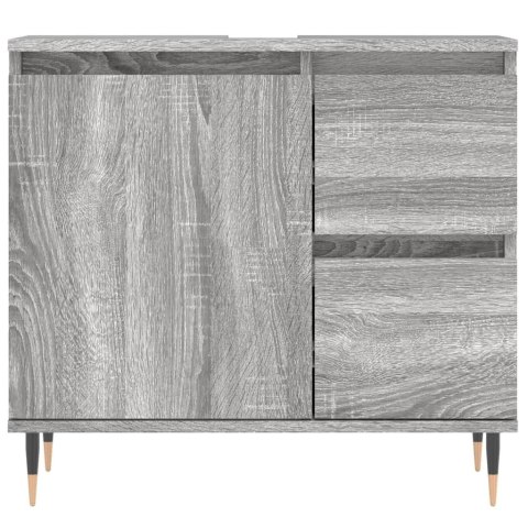 3-CZĘŚCIOWY ZESTAW MEBLI ŁAZIENKOWYCH SZARY DĄB SONOMA