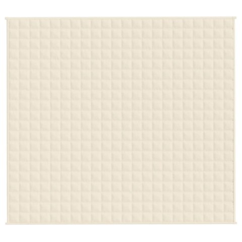 KOC OBCIĄŻENIOWY KREMOWY 200X220CM 9KG TKANINA