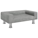 SOFA DLA DZIECI JASNOSZARA 70X45X26,5CM AKSAMIT