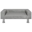 SOFA DLA DZIECI JASNOSZARA 70X45X26,5CM AKSAMIT