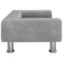 SOFA DLA DZIECI JASNOSZARA 70X45X26,5CM AKSAMIT