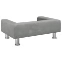 SOFA DLA DZIECI JASNOSZARA 70X45X26,5CM AKSAMIT