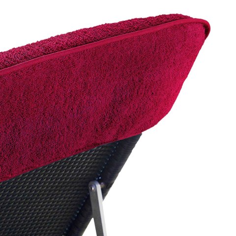 RĘCZNIKI PLAŻOWE 6 SZT. BORDOWE 60X135CM TKANINA 400G/M²