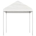 NAMIOT OGRODOWY Z DACHEM BIAŁY 17,84X2,28X2,69M POLIETYLEN