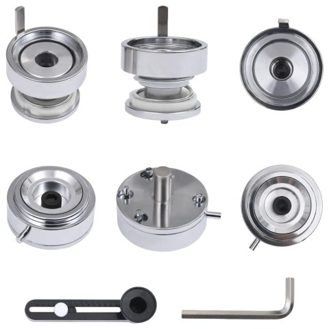 MASZYNKA DO PRZYPINEK + 500 SZT. PRZYPINEK 58MM DIY GADŻETY EVENTY OBROTOWA