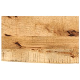 BLAT STOŁU 60X30X2,5CM NATURALNA KRAWĘDŹ SUROWE DREWNO MANGO