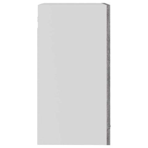 PRZESZKLONA SZAFKA WISZĄCA SZARY DĄB SONOMA 40X31X60CM