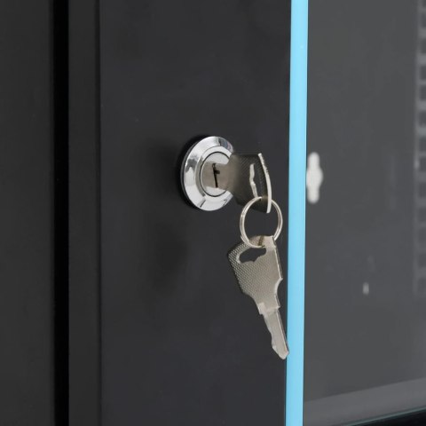 SZAFA SERWEROWA WISZĄCA 4U 19" IP20 53X40X21CM CZARNA DRZWI SZKLANE