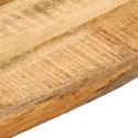 BLAT STOŁU 80X80X2,5CM NATURALNA KRAWĘDŹ SUROWE DREWNO MANGO