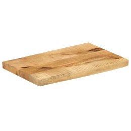 BLAT STOŁU 50X30X2,5CM NATURALNA KRAWĘDŹ SUROWE DREWNO MANGO