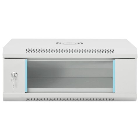 SZARA DRZWI SZKLANE 4U 19" IP20 53X40X21CM SZARA DRZWI SZKLANE