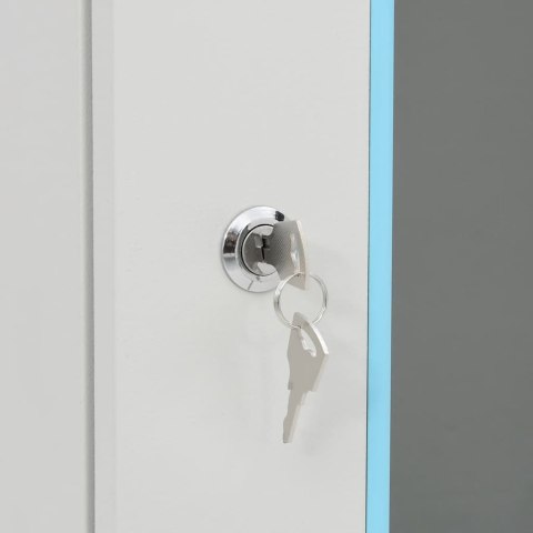 SZARA DRZWI SZKLANE 4U 19" IP20 53X40X21CM SZARA DRZWI SZKLANE