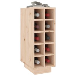 SZAFKA NA WINO CZARNY 23X34X61CM LITE DREWNO SOSNOWE