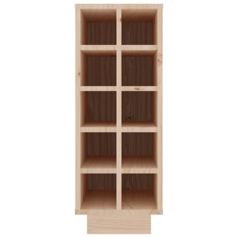 SZAFKA NA WINO CZARNY 23X34X61CM LITE DREWNO SOSNOWE