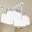 LAMPA SUFITOWA 4 ŻARÓWKI E14 KLOSZE W KSZTAŁCIE ELIPSY