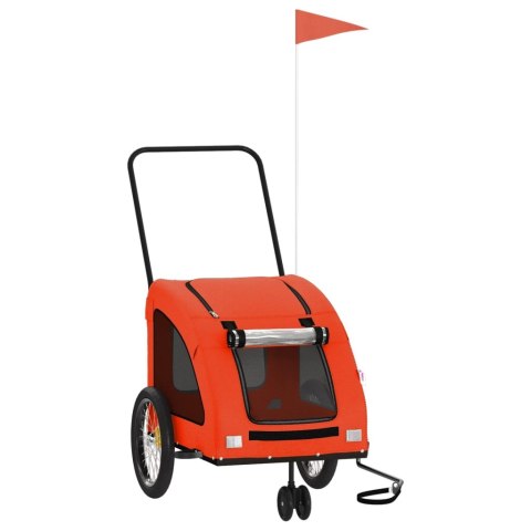 PRZYCZEPKA ROWEROWA DLA ZWIERZĄT TKANINA OXFORD I ŻELAZO