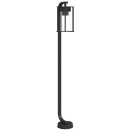 LAMPA OGRODOWA STOJĄCA CZARNA 100CM STAL NIERDZEWNA