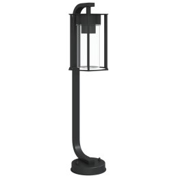 LAMPA OGRODOWA STOJĄCA CZARNA 60CM STAL NIERDZEWNA