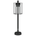 LAMPA OGRODOWA STOJĄCA CZARNA 60CM STAL NIERDZEWNA