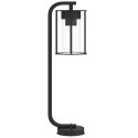 LAMPA OGRODOWA STOJĄCA CZARNA 60CM STAL NIERDZEWNA