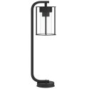 LAMPY OGRODOWE STOJĄCE 3 SZT. CZARNE 60CM STAL NIERDZEWNA