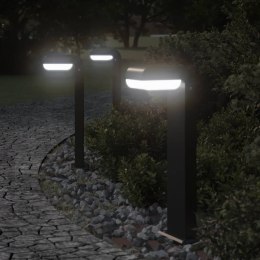 ZEWNĘTRZNE LAMPY STOJĄCE 3 SZT. CZARNE 50CM ALUMINIUM