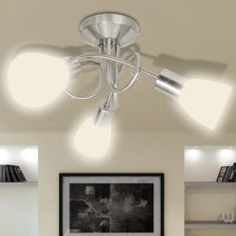 LAMPA SUFITOWA ZE SZKLANYMI KLOSZAMI NA ŻARÓWKI E14