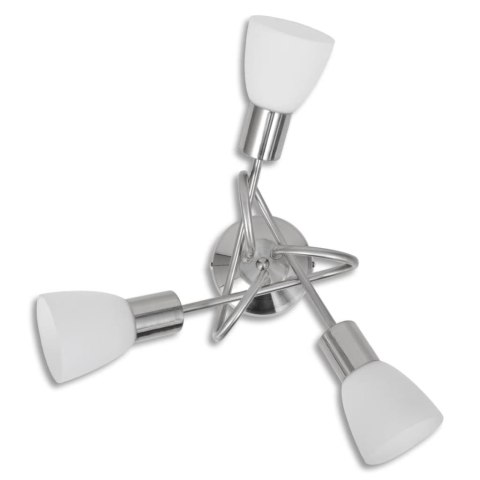 LAMPA SUFITOWA ZE SZKLANYMI KLOSZAMI NA ŻARÓWKI E14