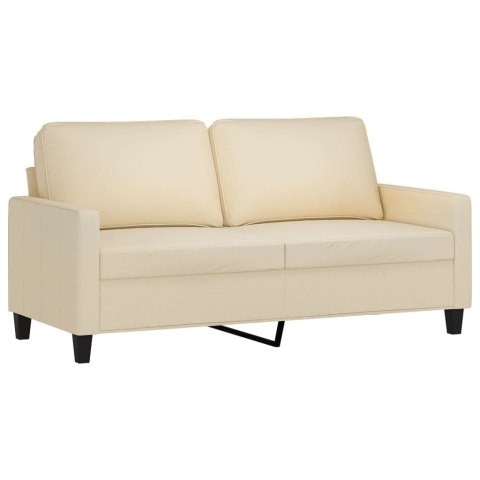 2-OSOBOWA SOFA KREMOWA 140CM TAPICEROWANA TKANINĄ