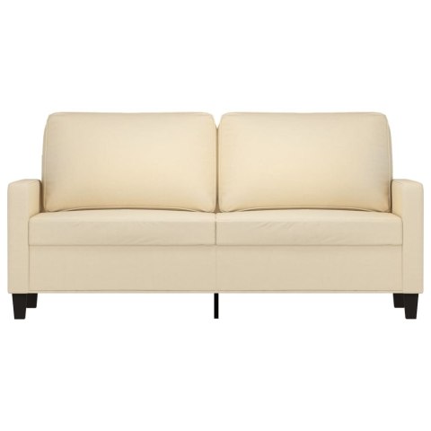 2-OSOBOWA SOFA KREMOWA 140CM TAPICEROWANA TKANINĄ