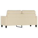 2-OSOBOWA SOFA KREMOWA 140CM TAPICEROWANA TKANINĄ