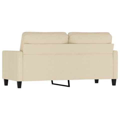 2-OSOBOWA SOFA KREMOWA 140CM TAPICEROWANA TKANINĄ
