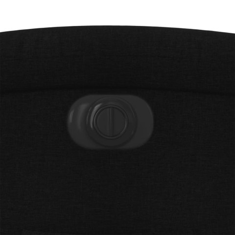 ELEKTRYCZNY FOTEL ROZKŁADANY CZARNY OBITY TKANINĄ