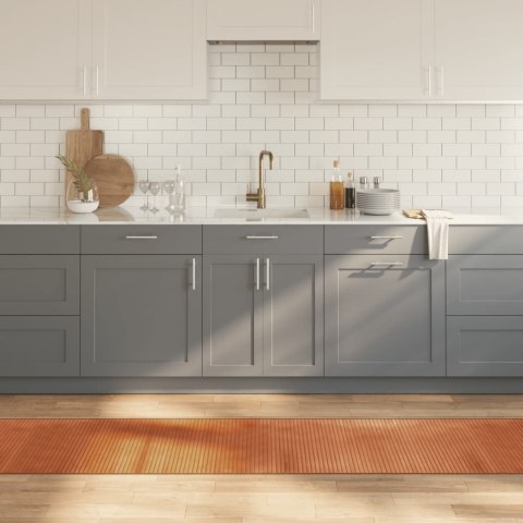 DYWAN PROSTOKĄTNY BRĄZOWY 60X1000CM BAMBUSOWY