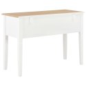 BIURKO BIAŁE 109,5X45X77,5CM DREWNIANE