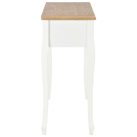 STOLIK KONSOLOWY Z 3 SZUFLADAMI BIAŁY