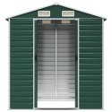 SZOPA OGRODOWA ZIELONA 191X130X198CM STAL GALWANIZOWANA