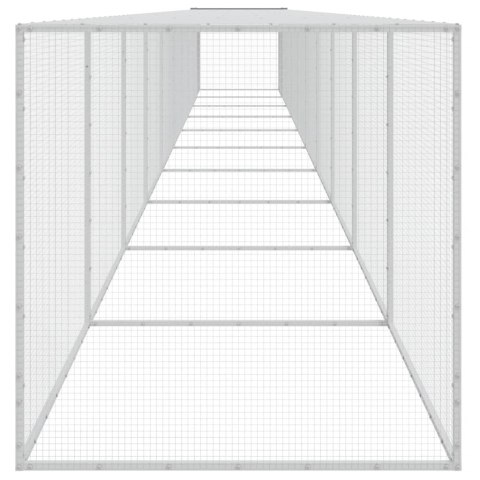 KLATKA DLA KURCZĄT Z DACHEM JASNOSZARA 1003X98X90CM STAL