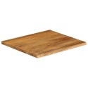 BLAT STOŁU Z NATURALNĄ KRAWĘDZIĄ 40X40X2,5CM DREWNO MANGO