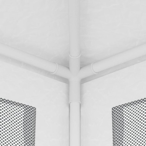 NAMIOT IMPREZOWY Z 4 SIATKOWYMI ŚCIANKAMI 2X2M BIAŁY