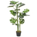 SZTUCZNA MONSTERA Z DONICZKĄ ZIELONA 100CM