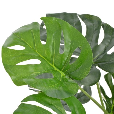 SZTUCZNA MONSTERA Z DONICZKĄ ZIELONA 100CM