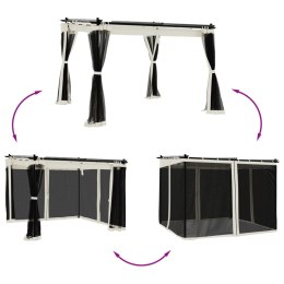 ALTANKA ZE ŚCIANAMI Z SIATKI KREMOWA 3X3M STAL