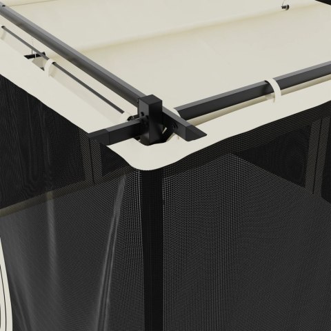 ALTANKA ZE ŚCIANAMI Z SIATKI KREMOWA 3X3M STAL