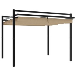 ALTANA OGRODOWA ZE ZWIJANYM DACHEM TAUPE 3X3M ALUMINIUM