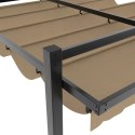 ALTANA OGRODOWA ZE ZWIJANYM DACHEM TAUPE 3X3M ALUMINIUM